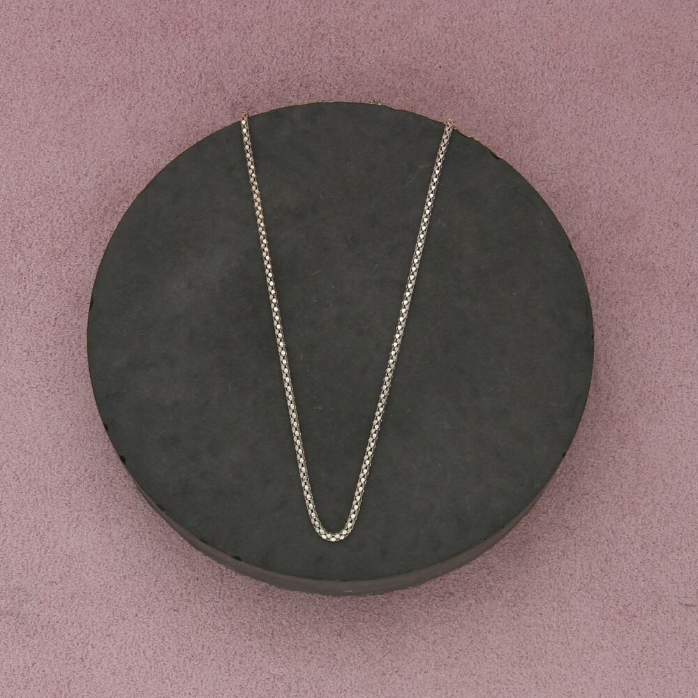 sterling silver italy 2mm glitter snake chain necklace size 20.25in